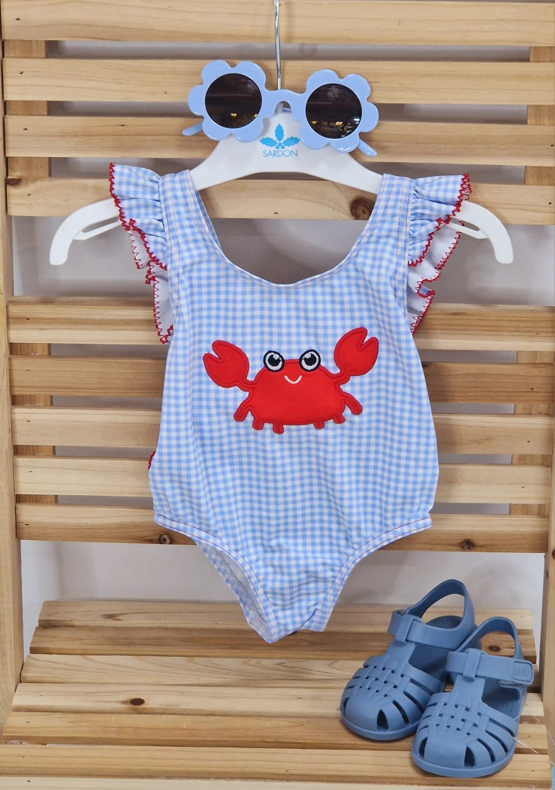 Sardon Costume intero bambina + copricostume "Familia tenacitas 🦀" - 24