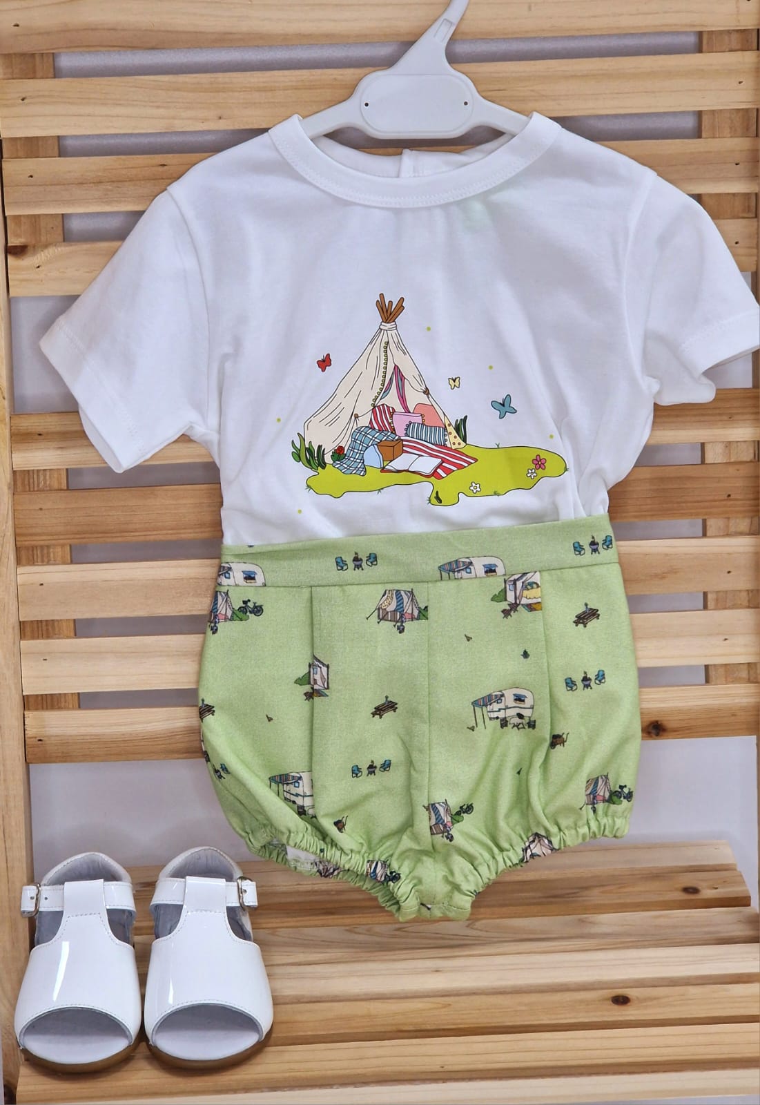 Pio Pio 🐤 T-shirt con culotte bambino linea camping - 12